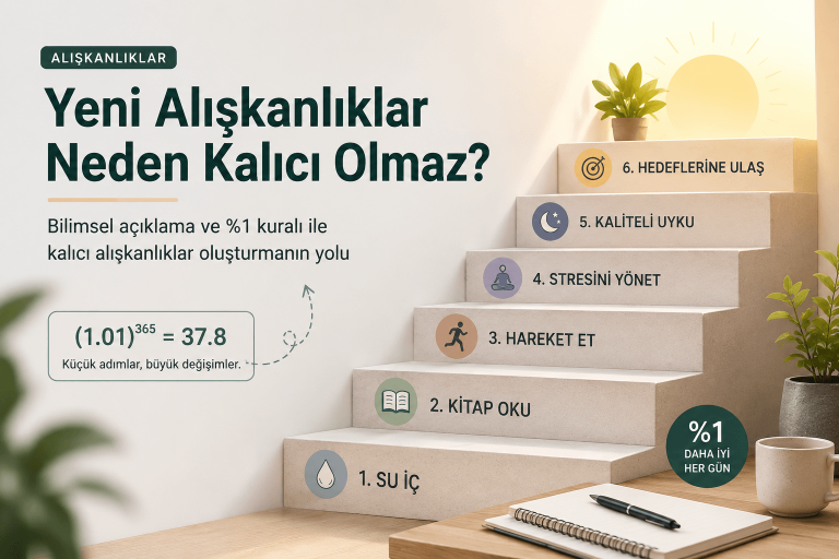 Yeni Alışkanlıklar Neden Kalıcı Olmaz? Bilimsel Açıklama ve %1 Kuralı